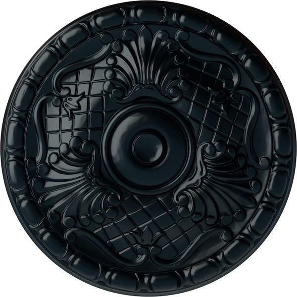 Ekena Millwork Amelia Ceiling Medallion (Fits Canopies up to 4 1/8"), Hand-Painted Night Shade, 15 3/4"OD x 5/8"P CM16AMNSF - main